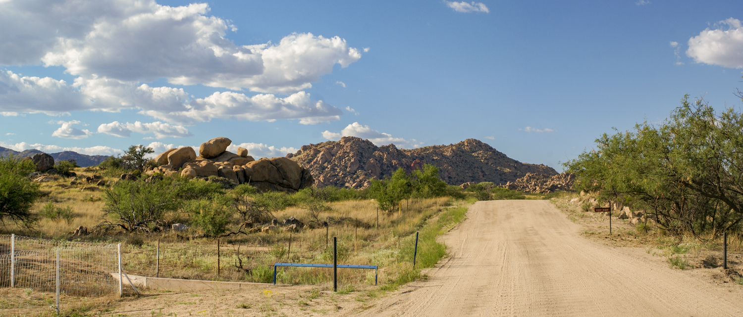 Desert Road to the Dragoon Mountains
