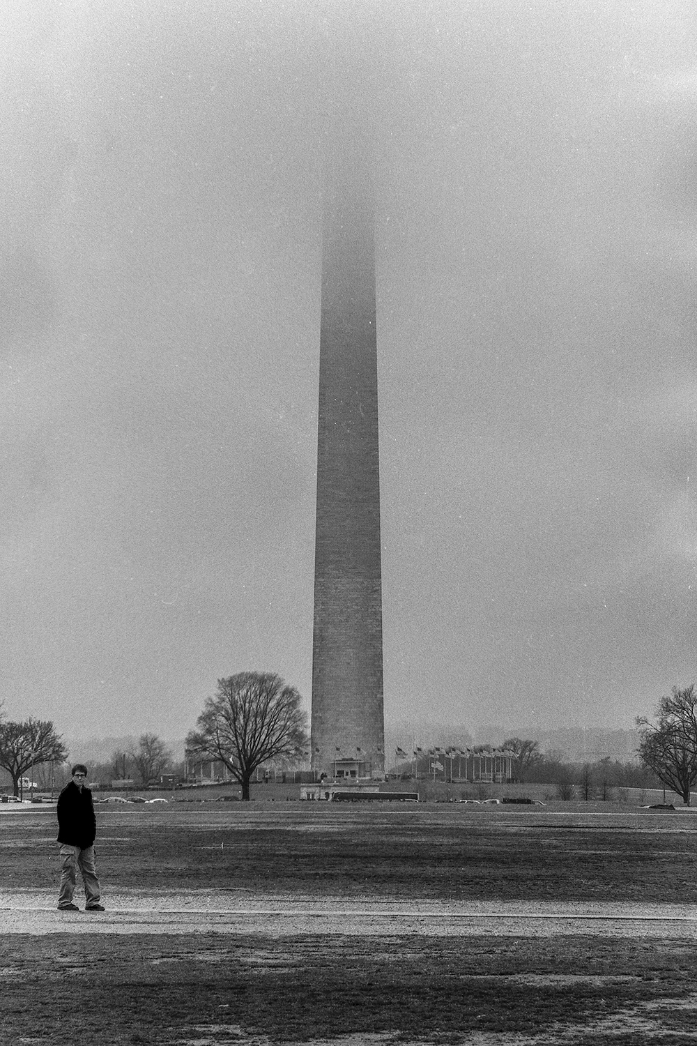 Vanishing into the Fog - Washington Monument