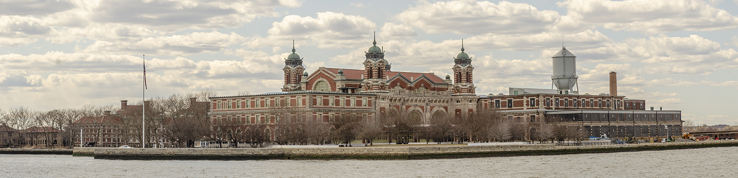 Ellis Island Immigration Station Across New York Harbor