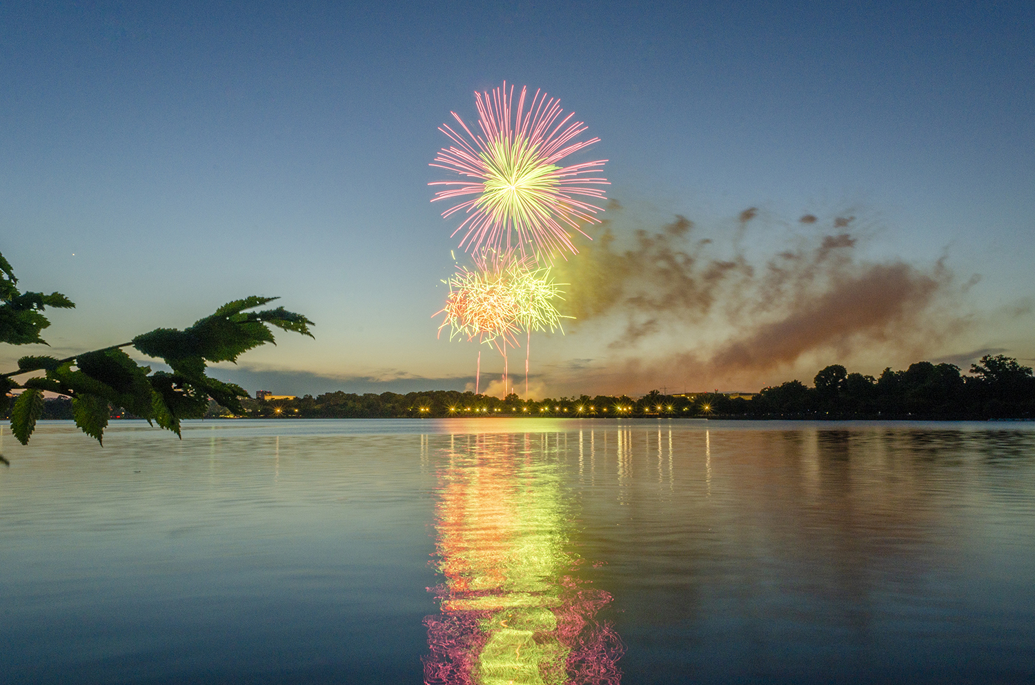 Fireworks Reflections Over the Tidal Basin
