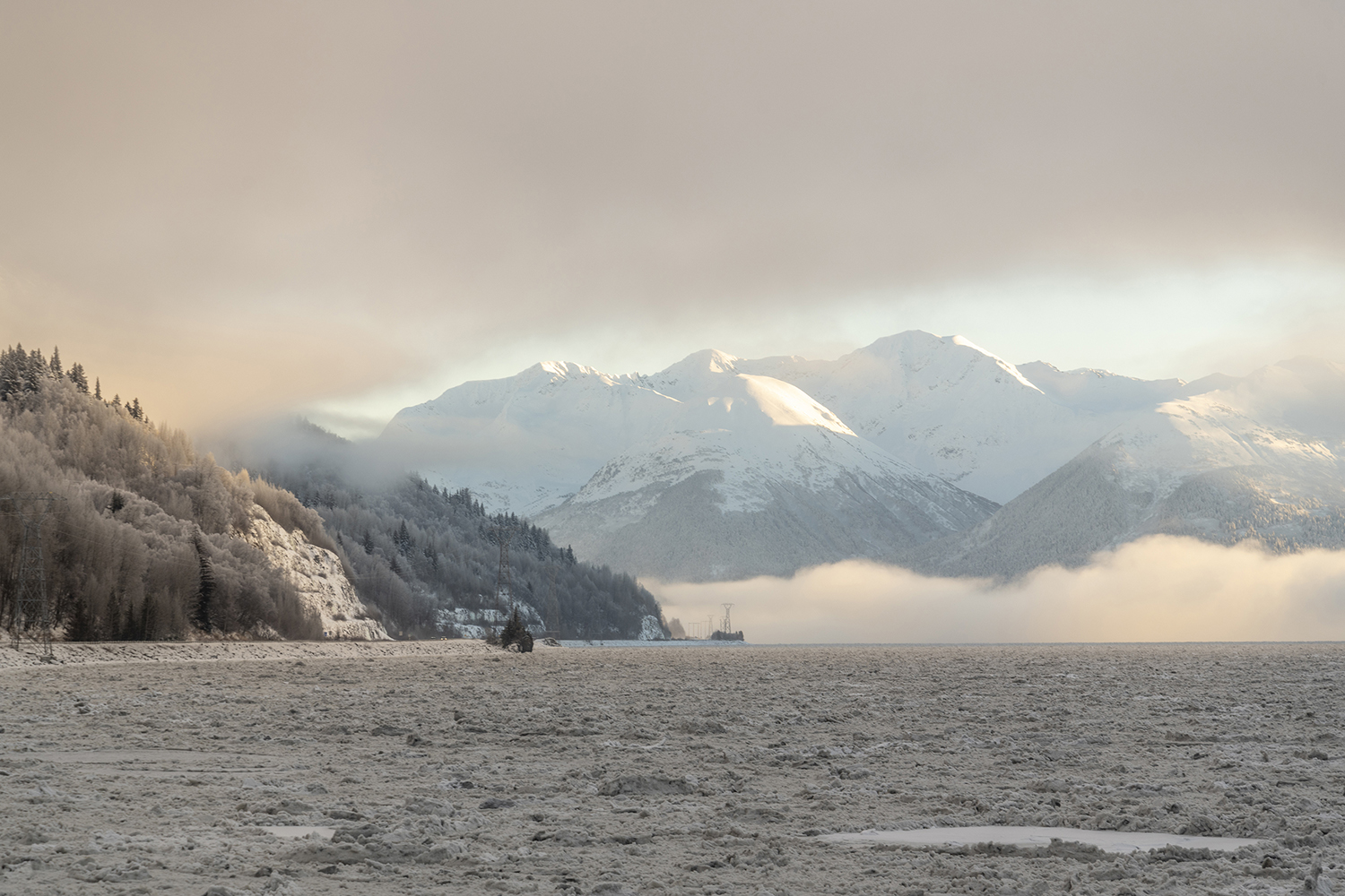 Winter Light on the Chugach Mountains