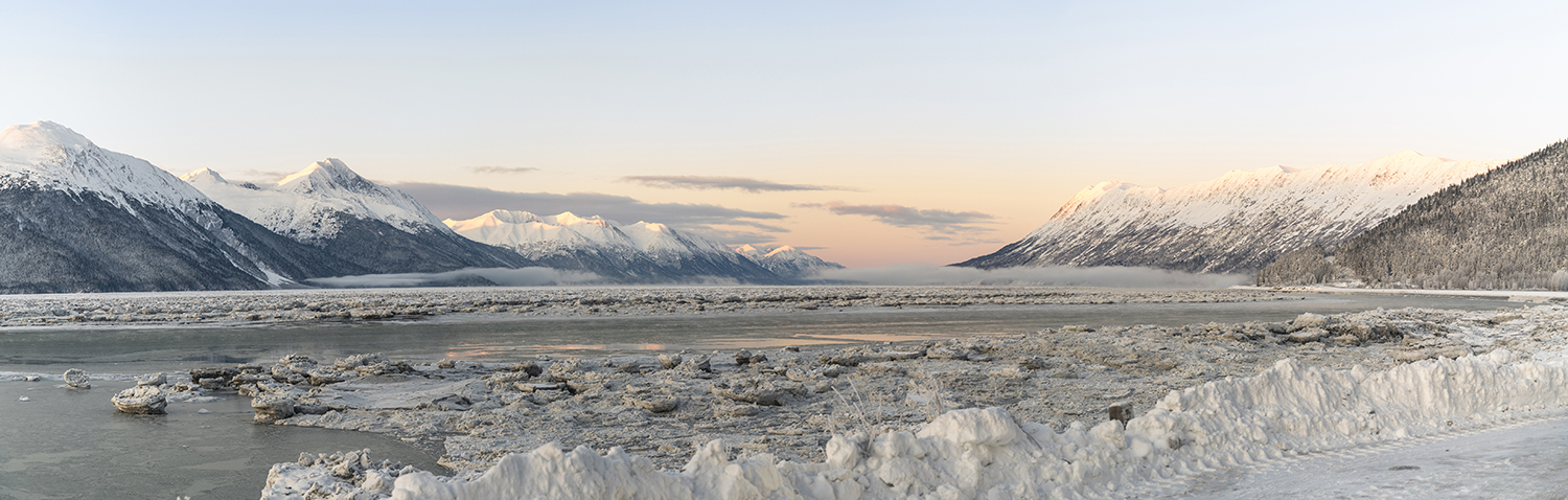 Winter Sunrise Over Turnagain Arm
