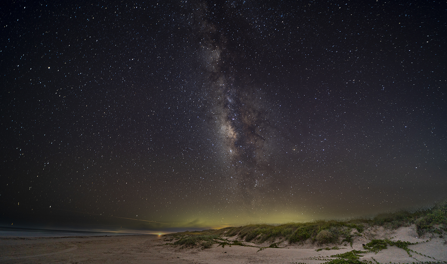 Milky Way Rising Over Padre Island National Seashore
