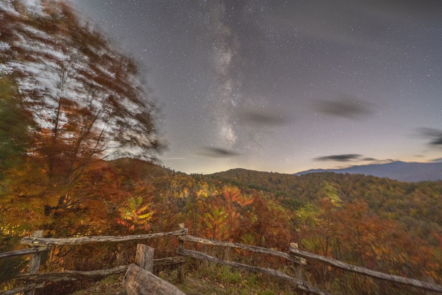 Milky Way Over Cataloochee Valley