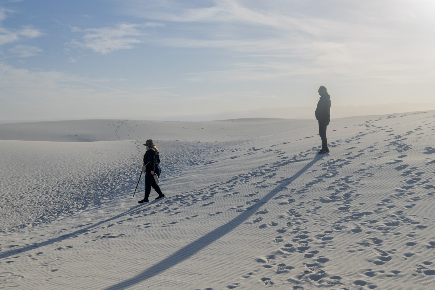 Walking Through a Sea of White