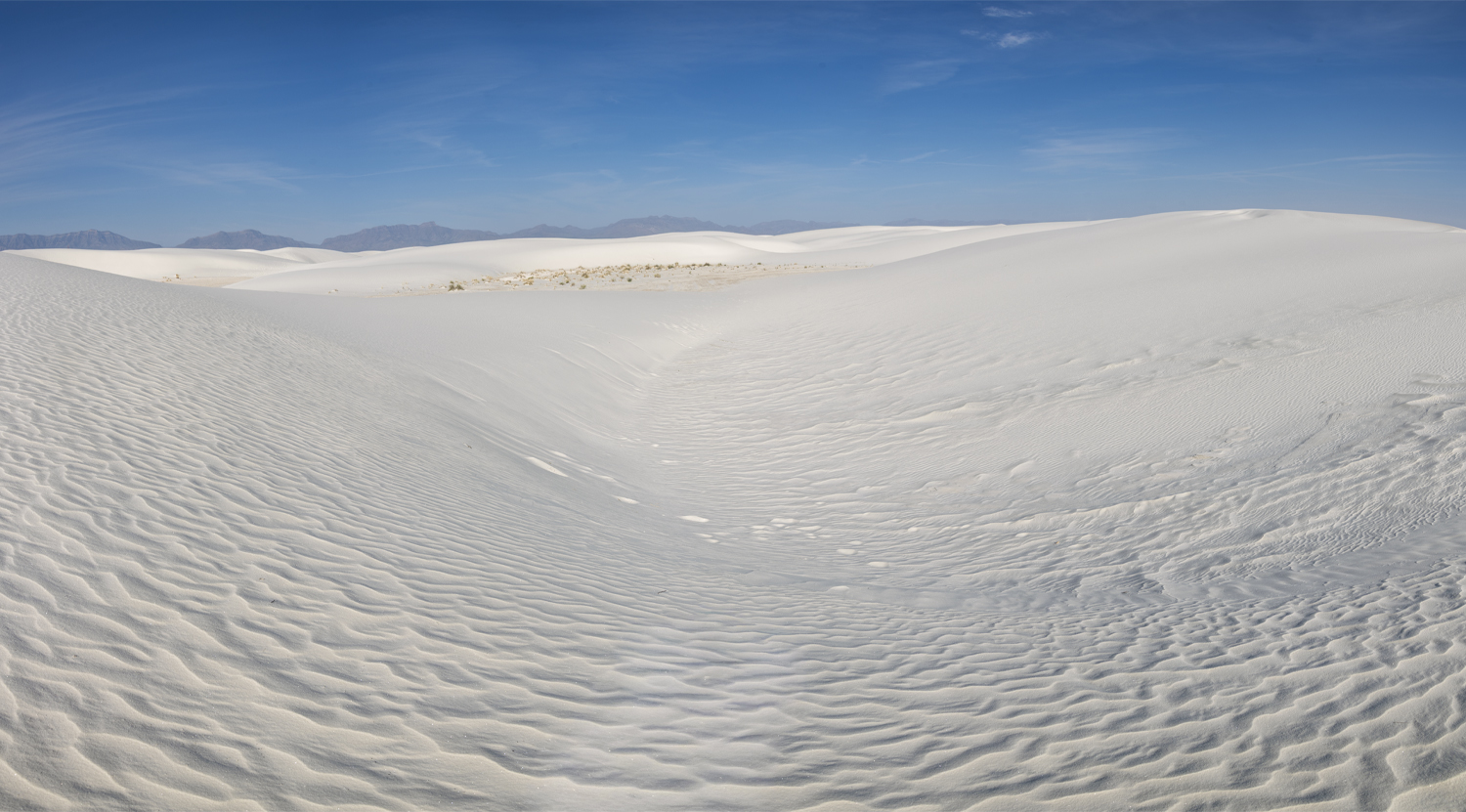 Waves of White Toward the Mountains