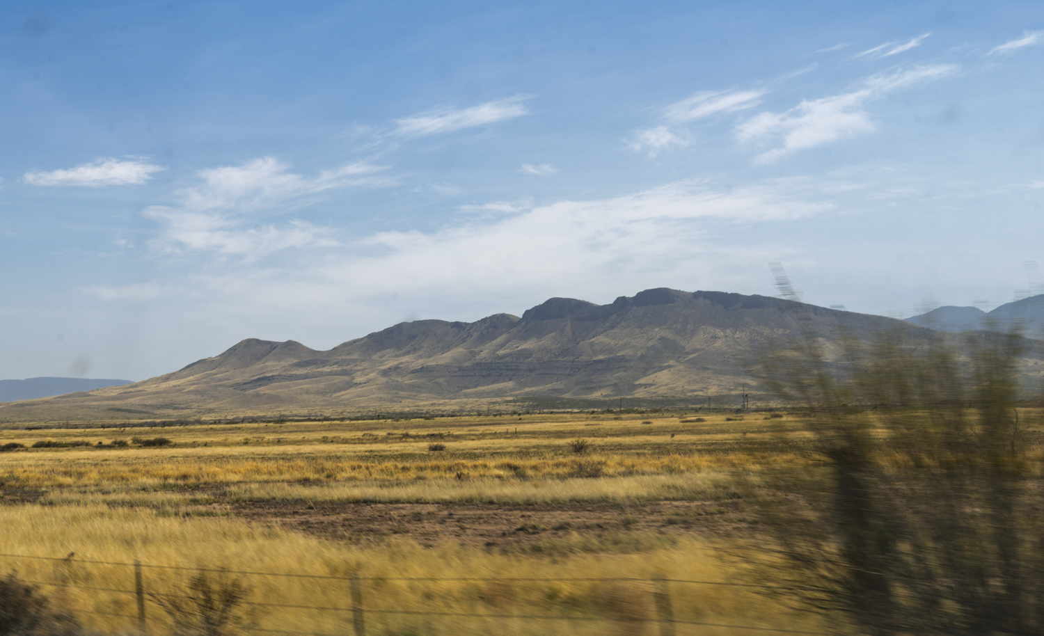 Passing the New Mexico Mountains