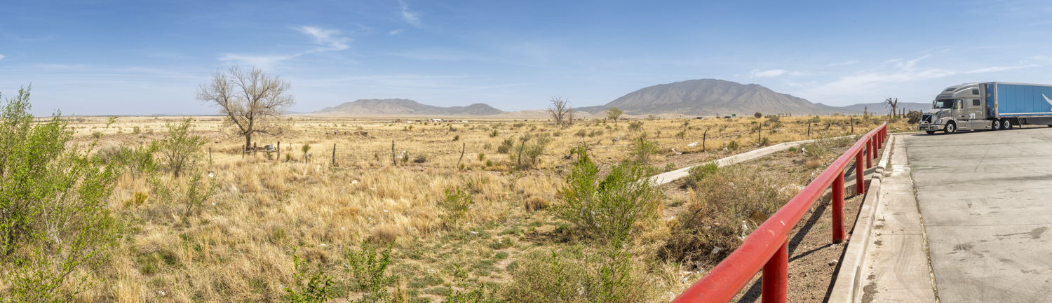 Roadside Panorama Across the New Mexico Plains