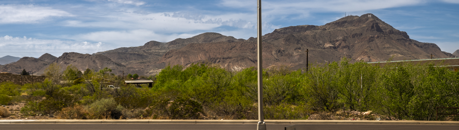 Mountain Above the Desert Green