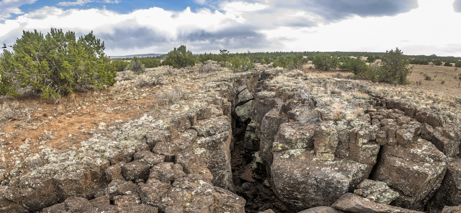 Rift Through the Ancient Lava