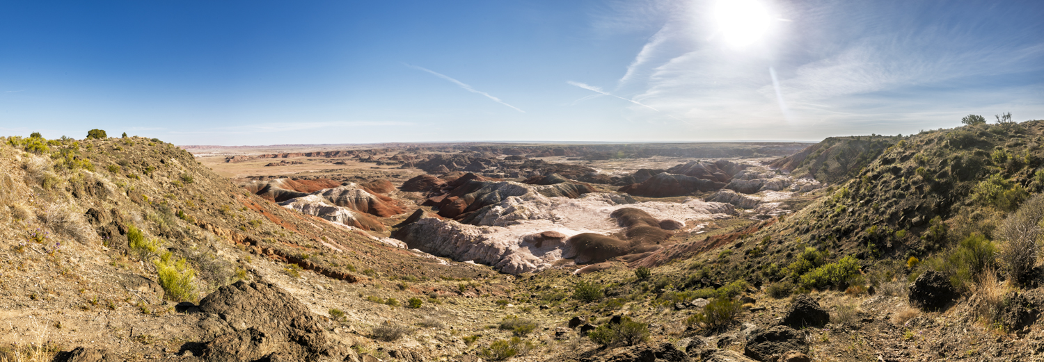 Painted Desert Panorama in Morning Light