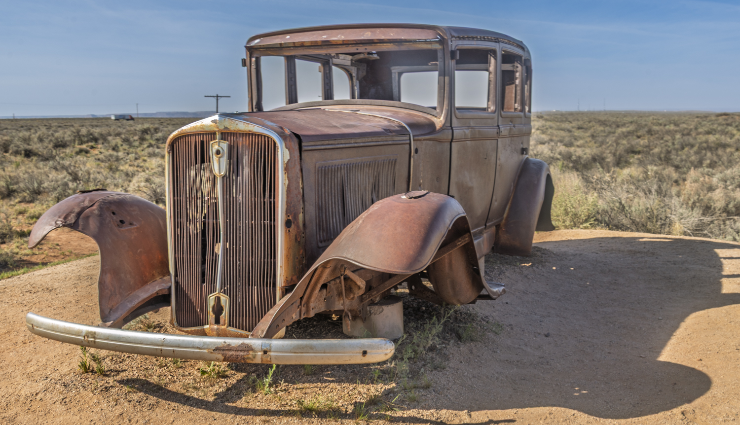 Rusting Relic of the Painted Desert