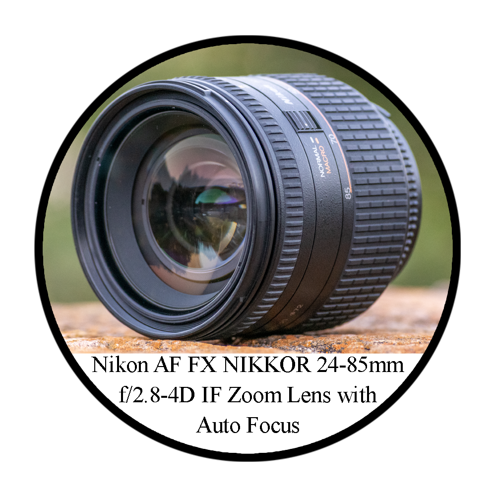 Nikon AF FX NIKKOR 24-85mm f2.8-4D IF Zoom Lens with Auto Focus