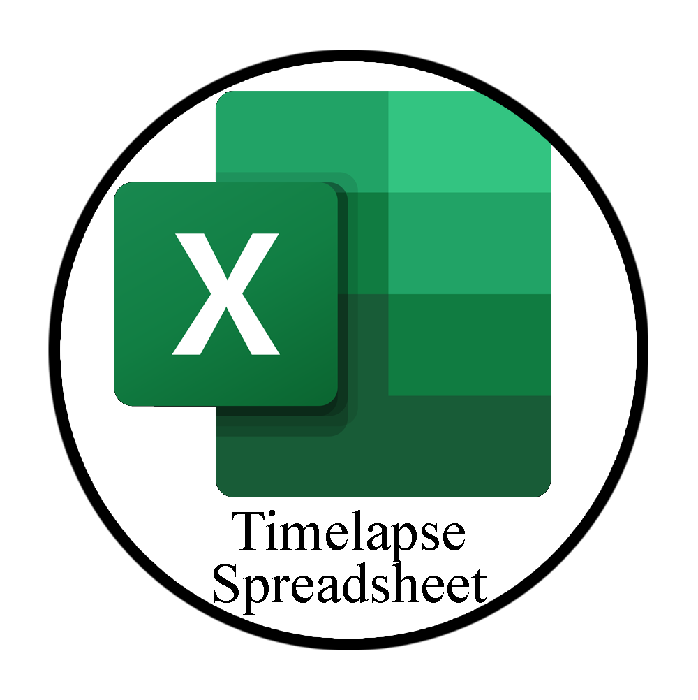 Timelapse Spreadsheet
