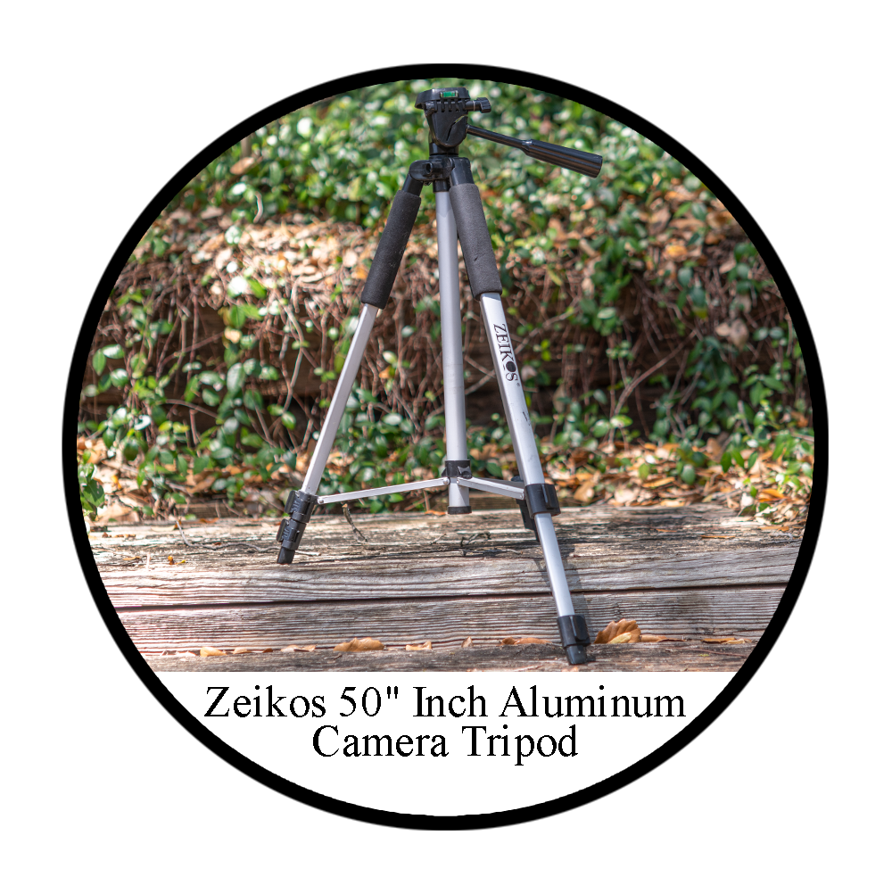 Zeikos 50 Inch Aluminum Camera Tripod