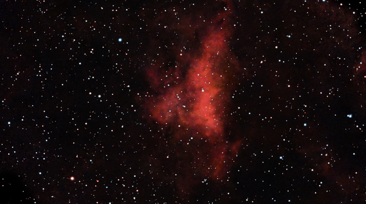 The Glowing Wings of IC 1318